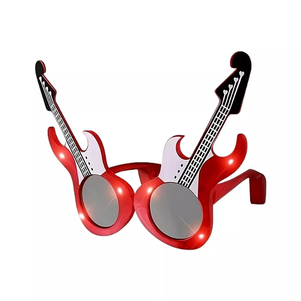 blinkee Guitar LED Sunglasses Red