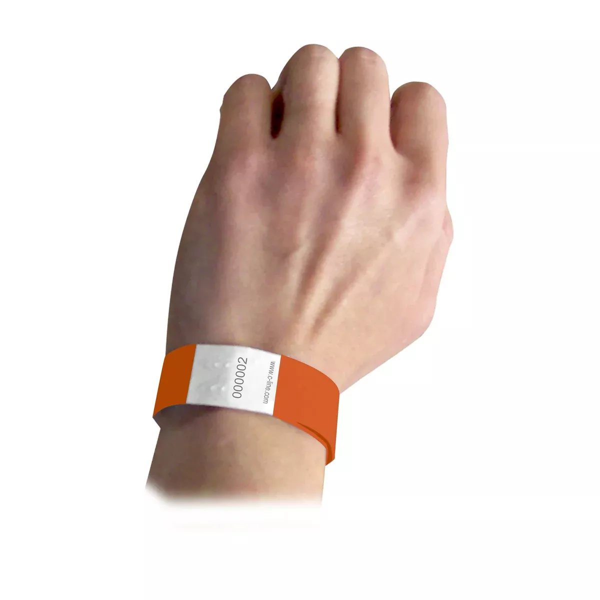 C-LINE PRODUCTS SECURITY WRISTBANDS ORANGE