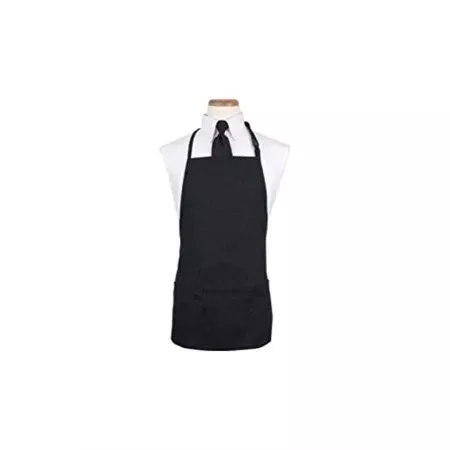 Chef's Line Bib Chef Black Three Pocket Apron