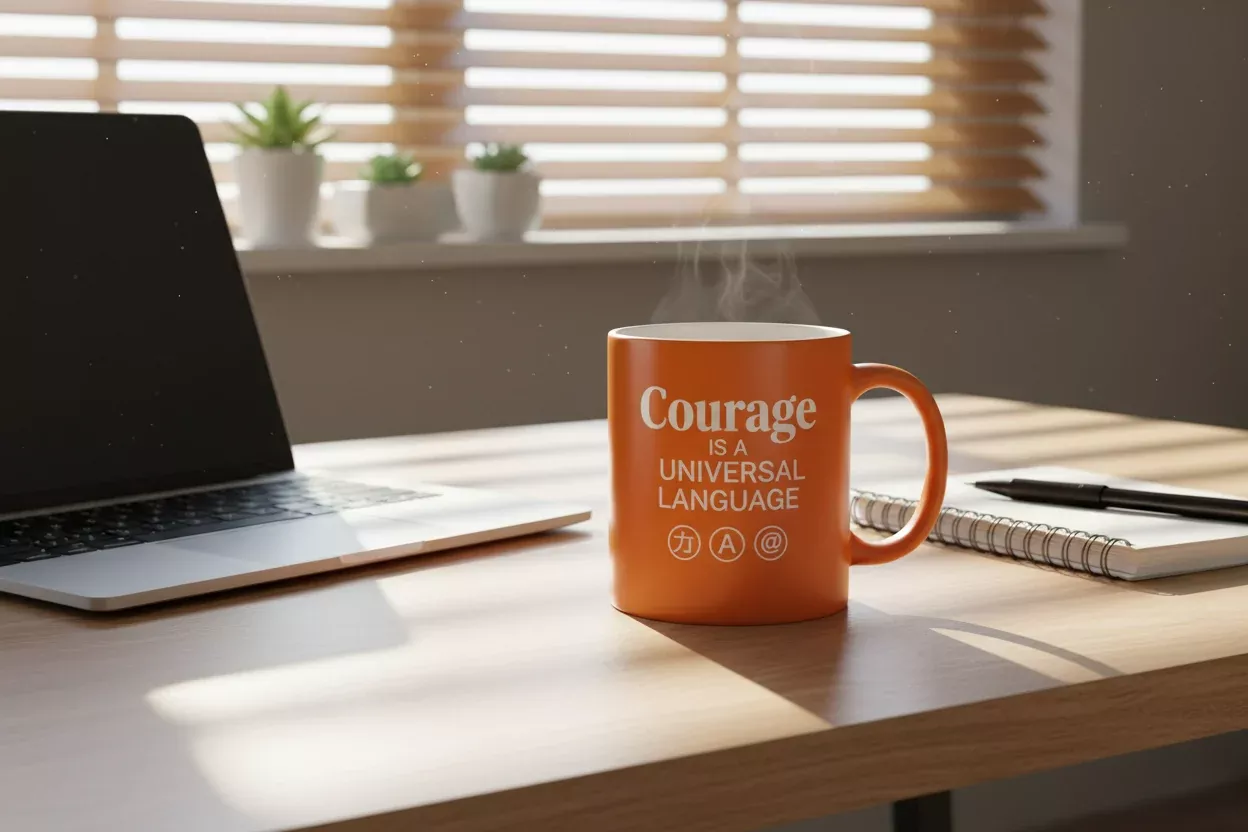 Courage is a Universal Language – Mug
