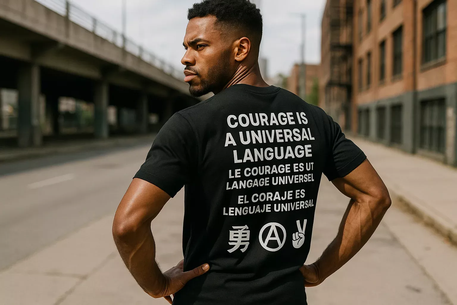 Courage is a Universal Language – T-Shirt