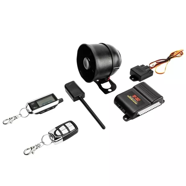 CrimeStopper SP-302 Universal 2-Way LCD Security & Keyless Entry System