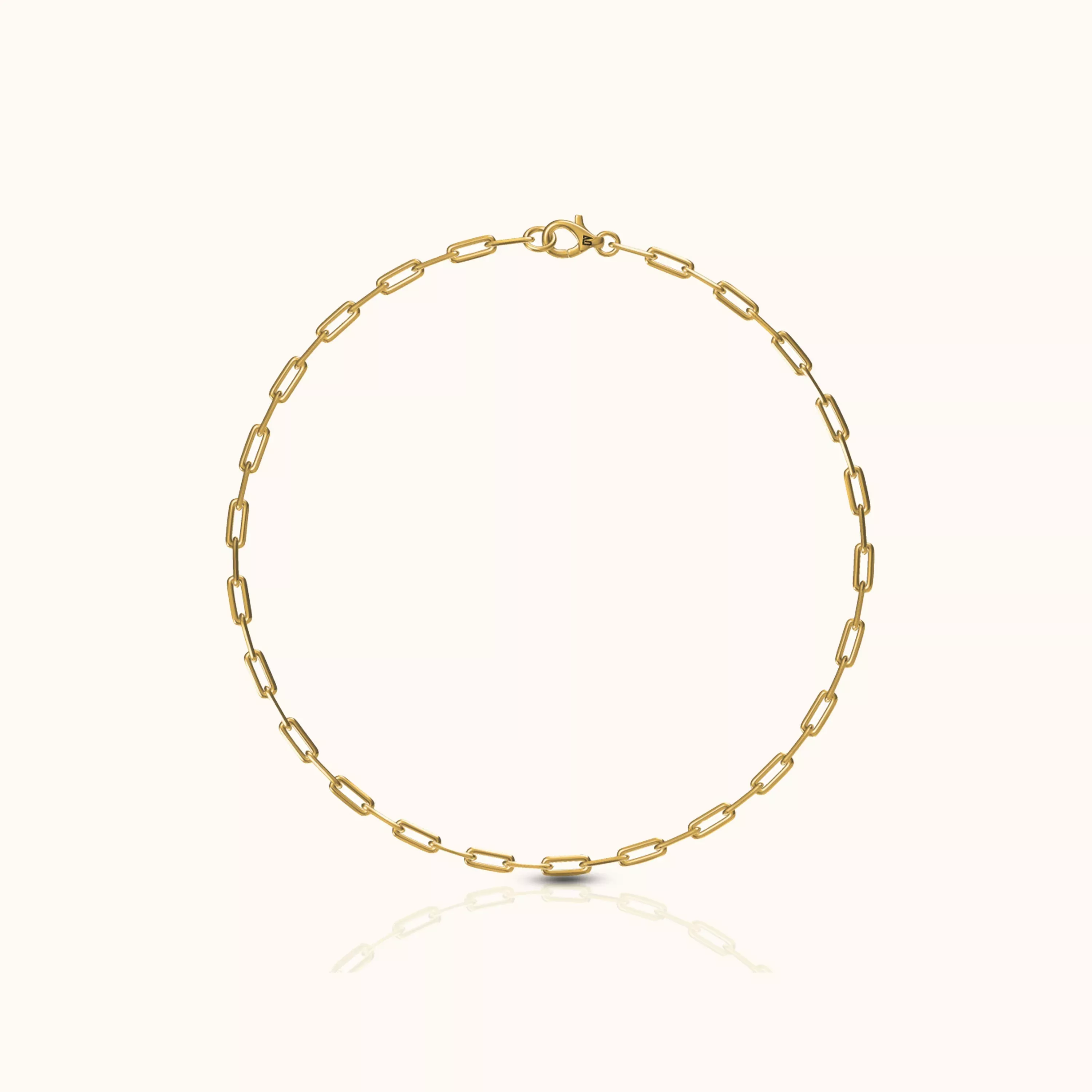 Dainty Paperclip Link Chain Anklet