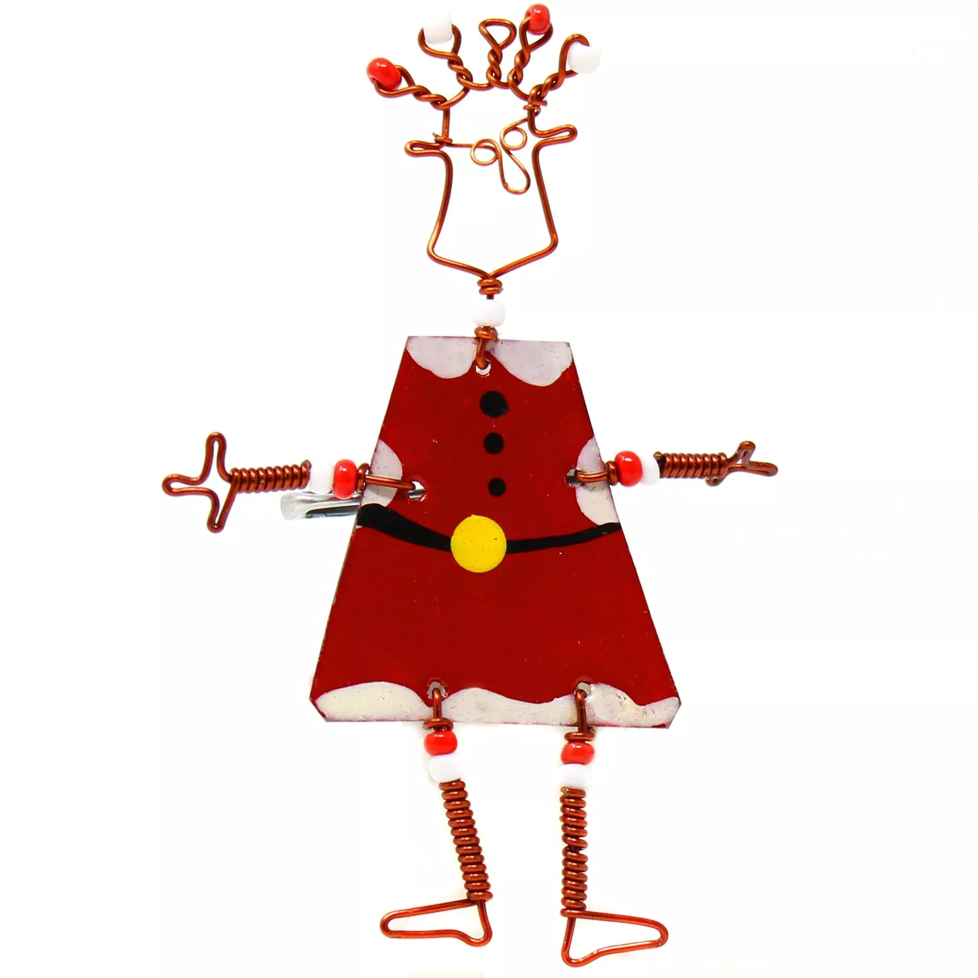 Dancing Girl Santa Pin - Creative Alternatives