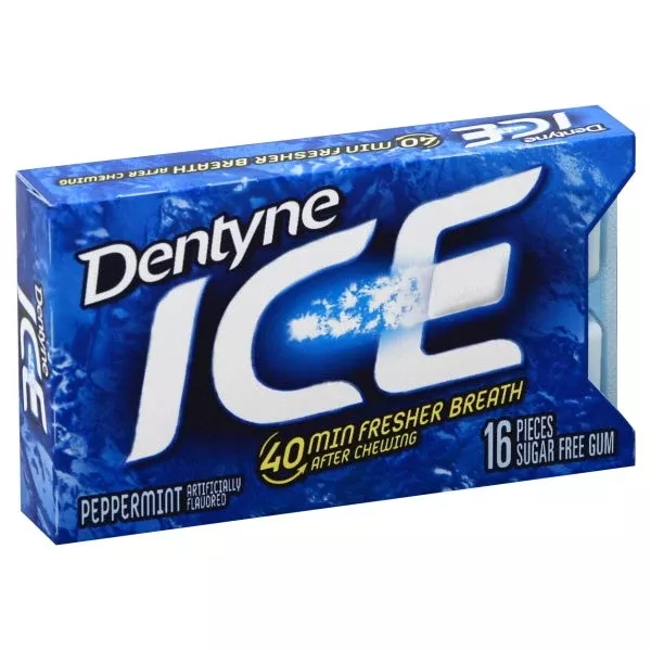 Dentyne Single Peppermint Ice Gum