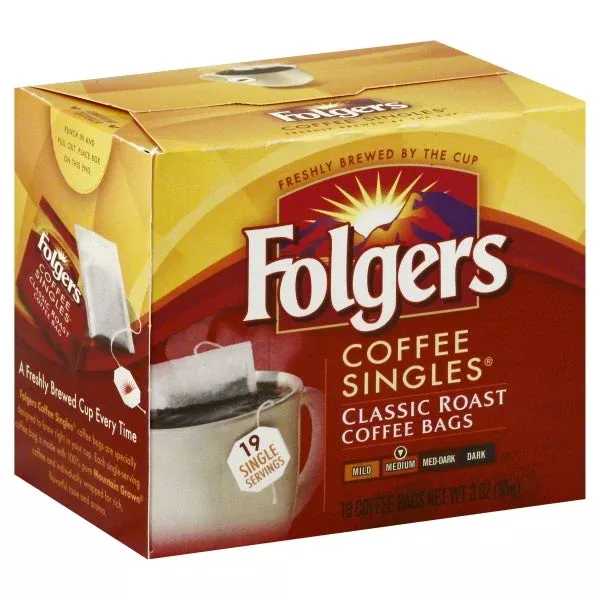 Folgers Regular Coffee Singles