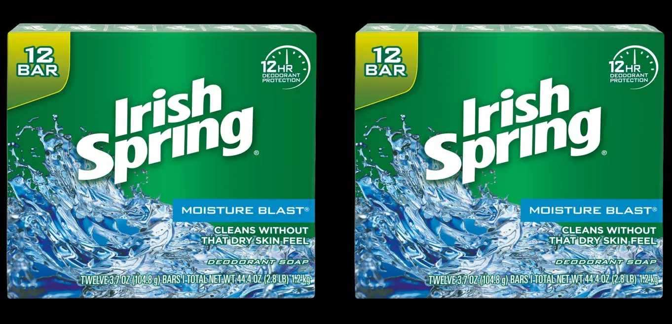 Irish Spring Soap Moisture Blast 12 Bar