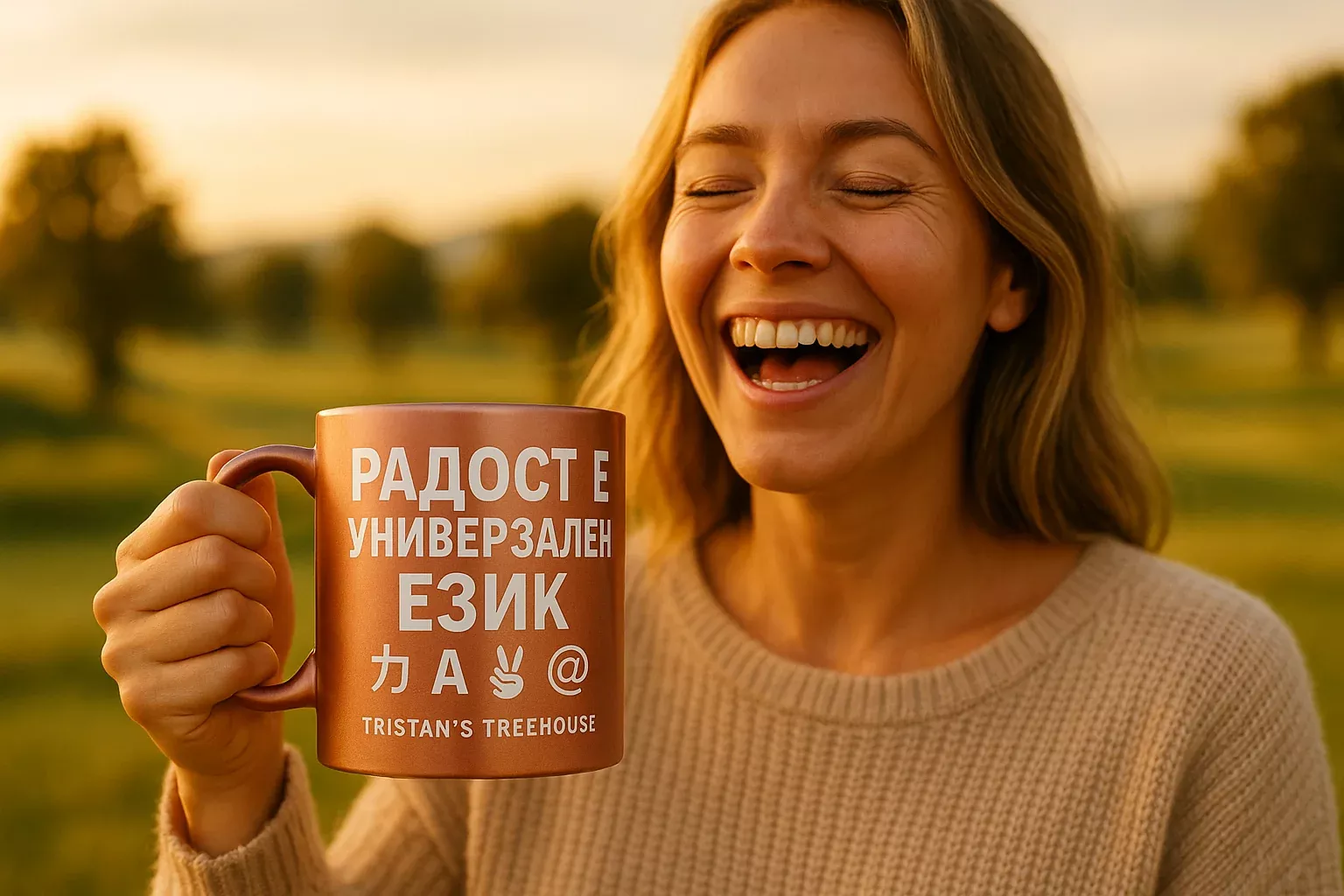Joy is a Universal Language – Mug
