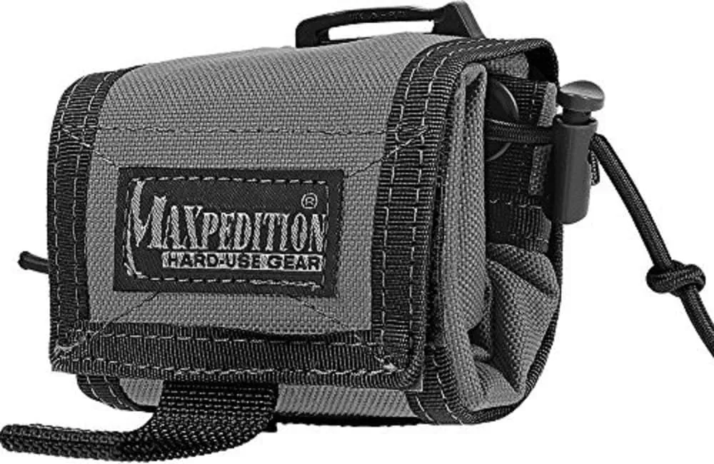 MAXPEDITION ROLLYPOLY Folding Dump Pouch (Wolf Gray) 3x3x1.75