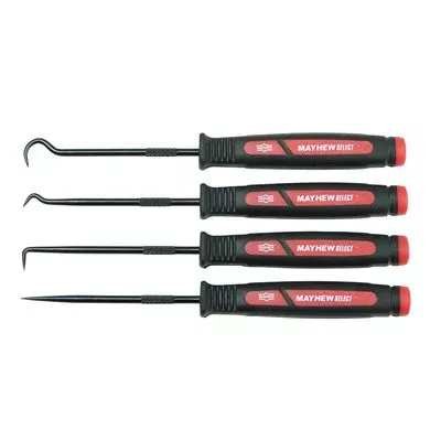 Mayhew Tools 479-60003 4 Piece Dominator Mini Hook & Pick
