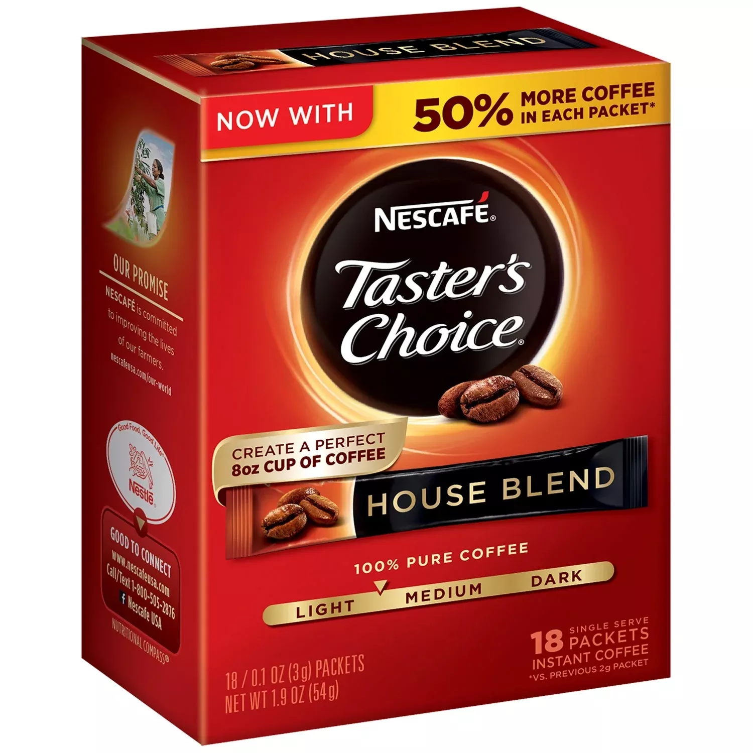 Nescafe Tasters Choice Instant Coffee Single Stick House Blend