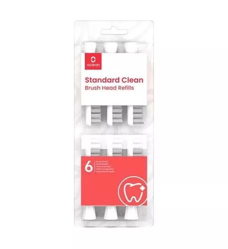 Oclean STD-CLEAN-6PK Standard Clean Brush Heads 6-pack