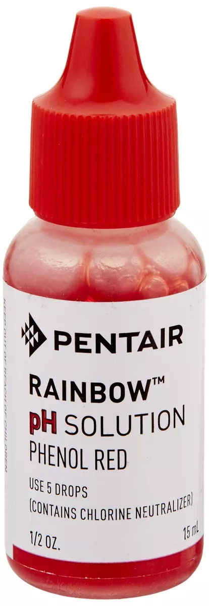 Pentair R161018 pH Solution Phenol Red with Chlorine Neutralizer, 1/2-Ounce