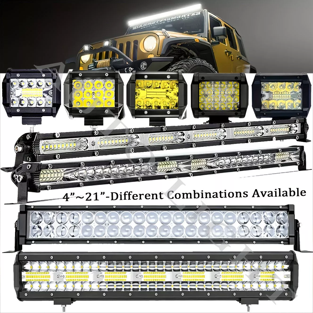 Pro-Series LED Off-Road Light Bar & Work Light Pods | 4