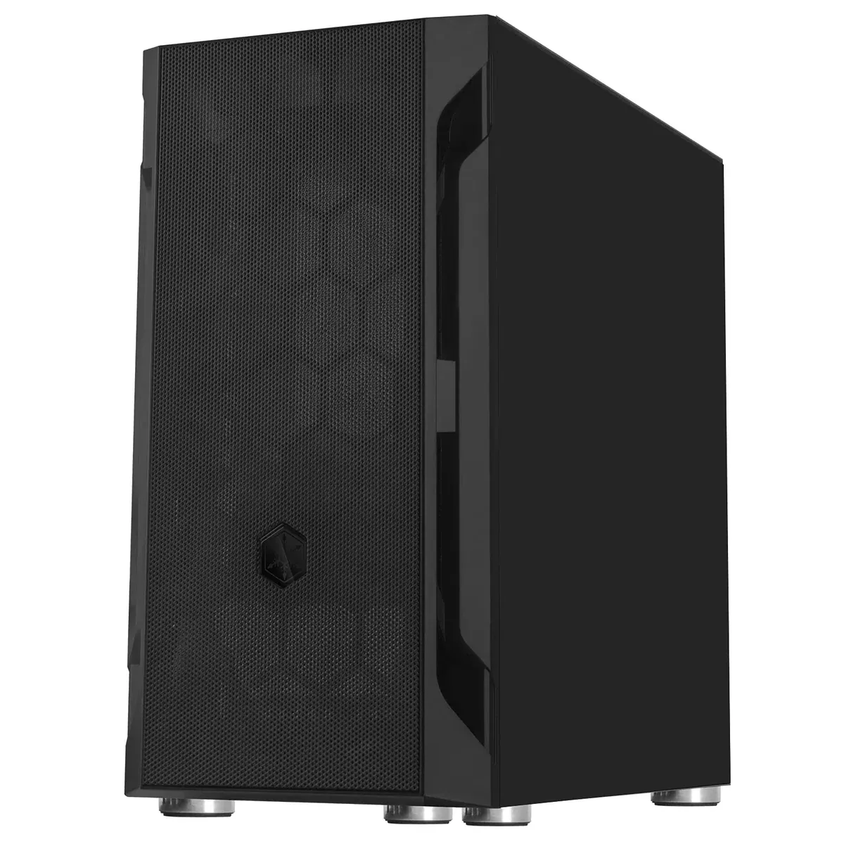 Silverstone Technology FAH1MB Solid Side Panel, Black, Mid-Tower Micro-ATX Case with Mini-DTX and Mini-ITX Support (FARA H1M)