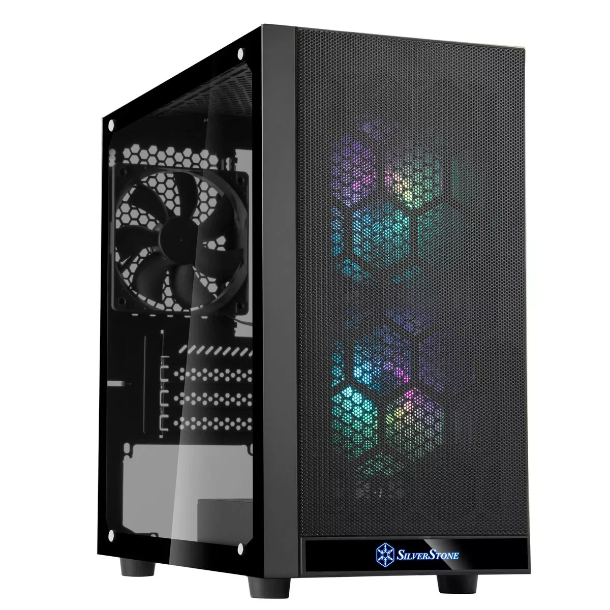 Silverstone Technology PS15 PRO, Compact Micro-ATX Chassis with Outstanding Cooling Potential, SST-PS15B-PRO
