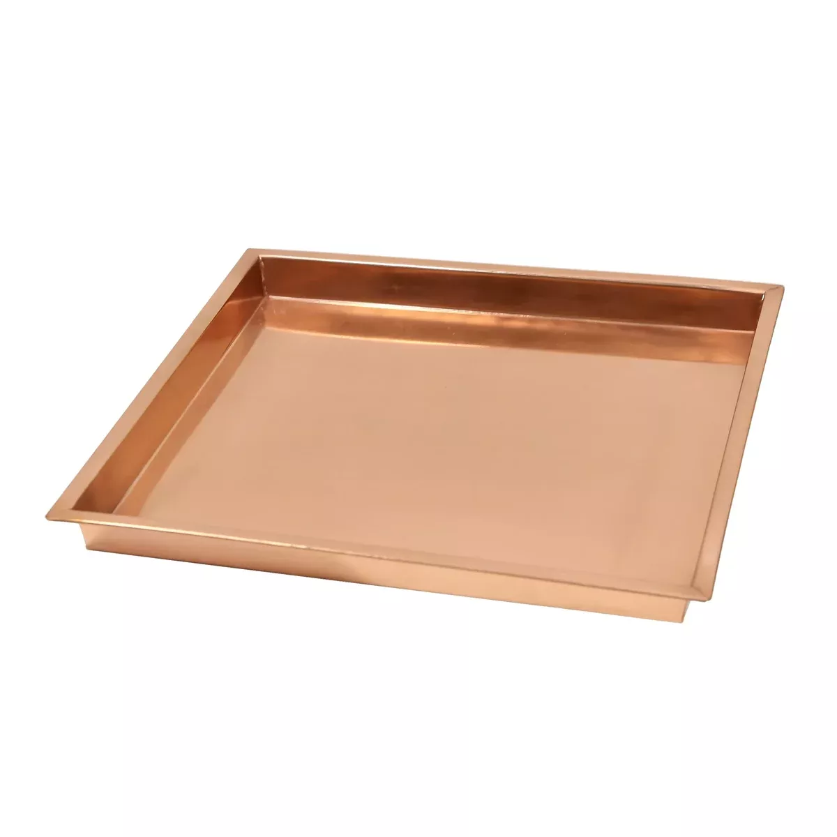 Square Copper Tray, 15-in