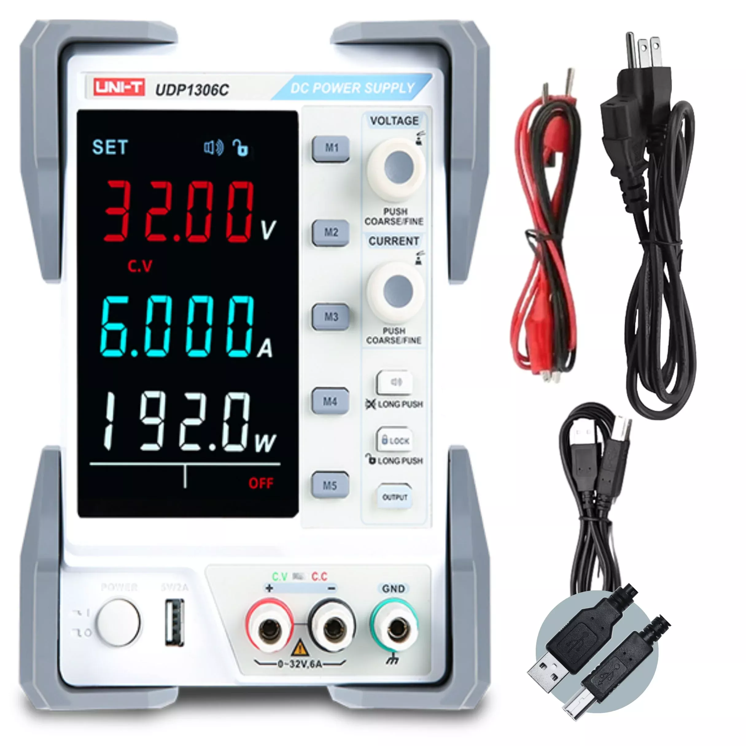 UDP1306C 1Ch 192W 32V /6A Programmable Linear DC Power Supply