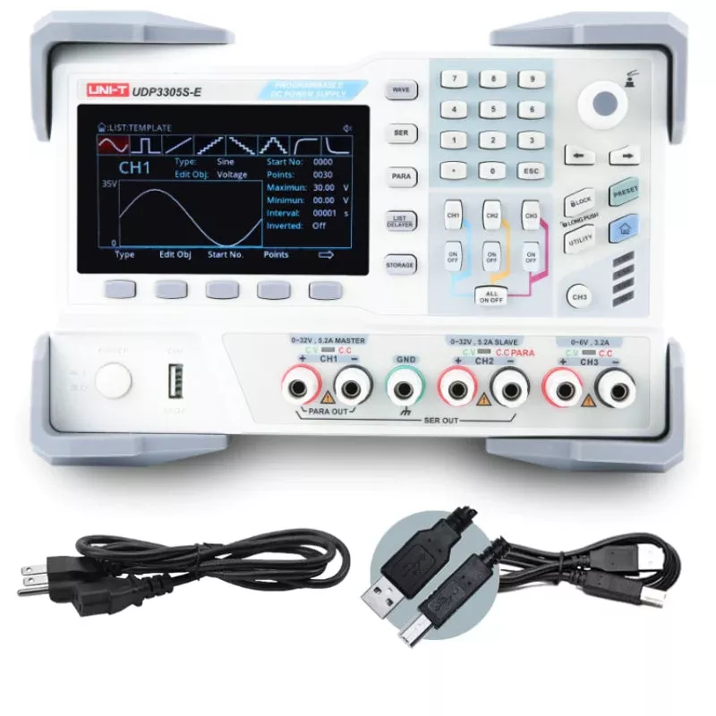 UDP3305S-E 4Ch 328W 30V /5A Programmable Linear DC Power Supply, EDU