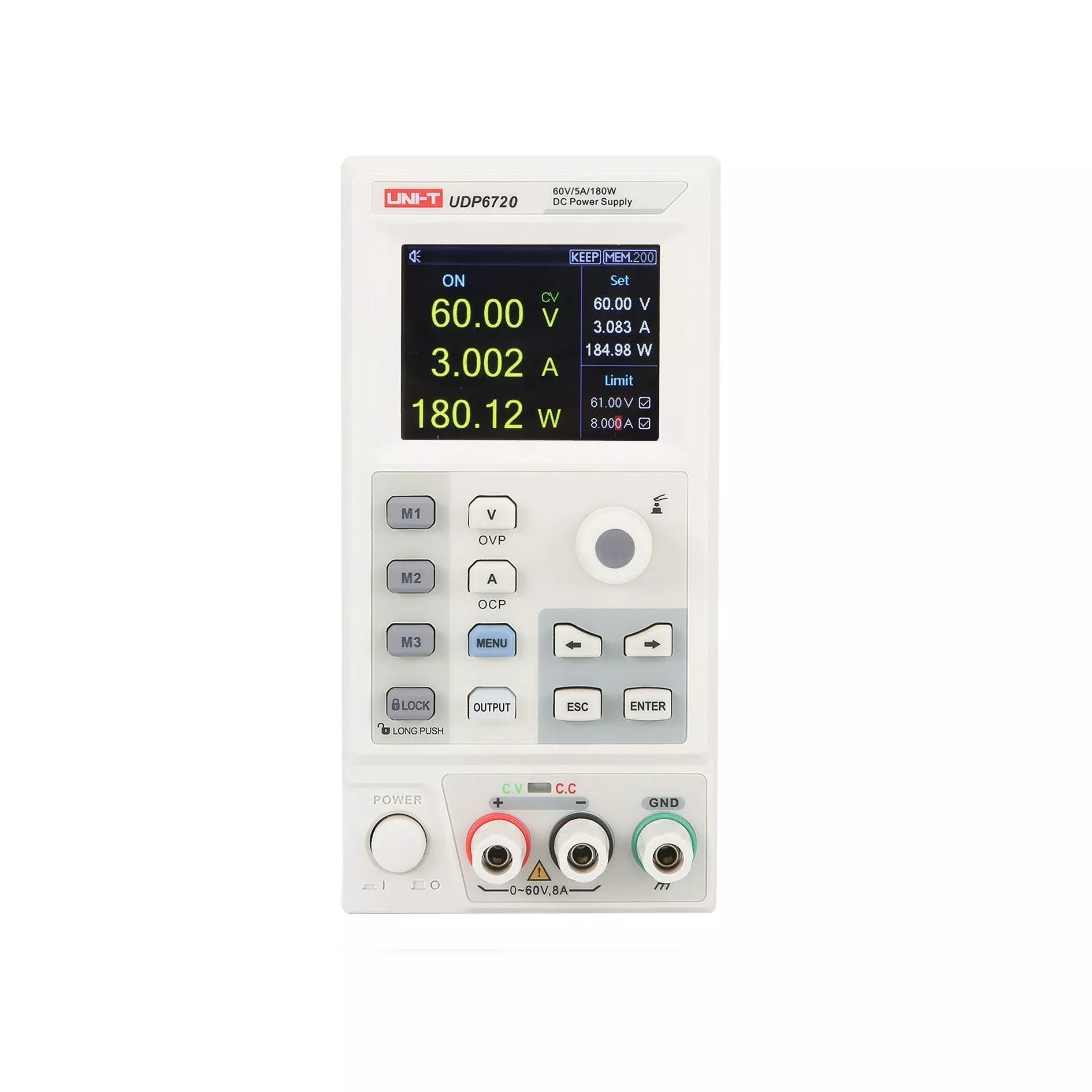 UDP6720 100W 60V /5A Programmable DC Switching Power Supply