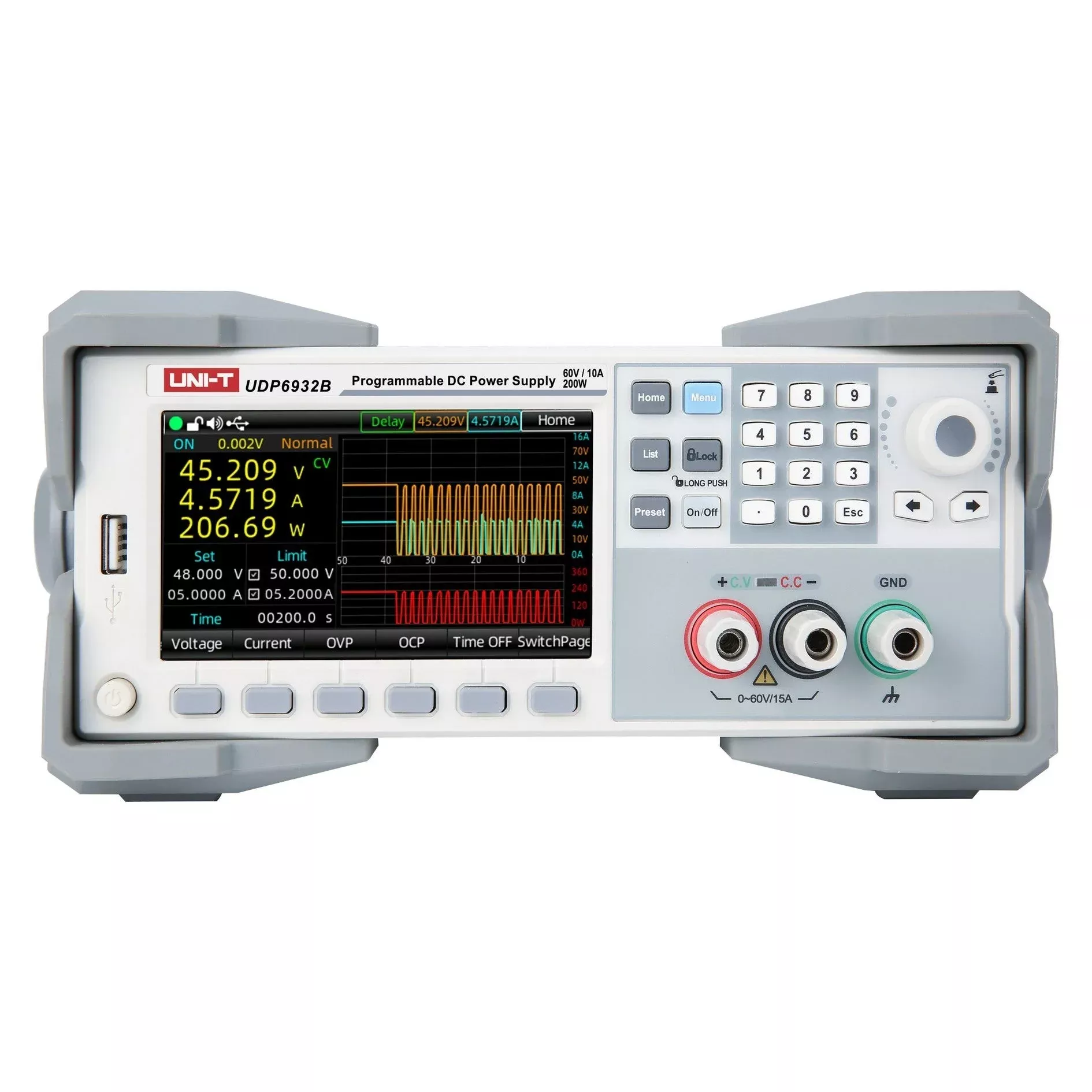UDP6932B 200W 60V /10A Programmable DC Switching Power Supply