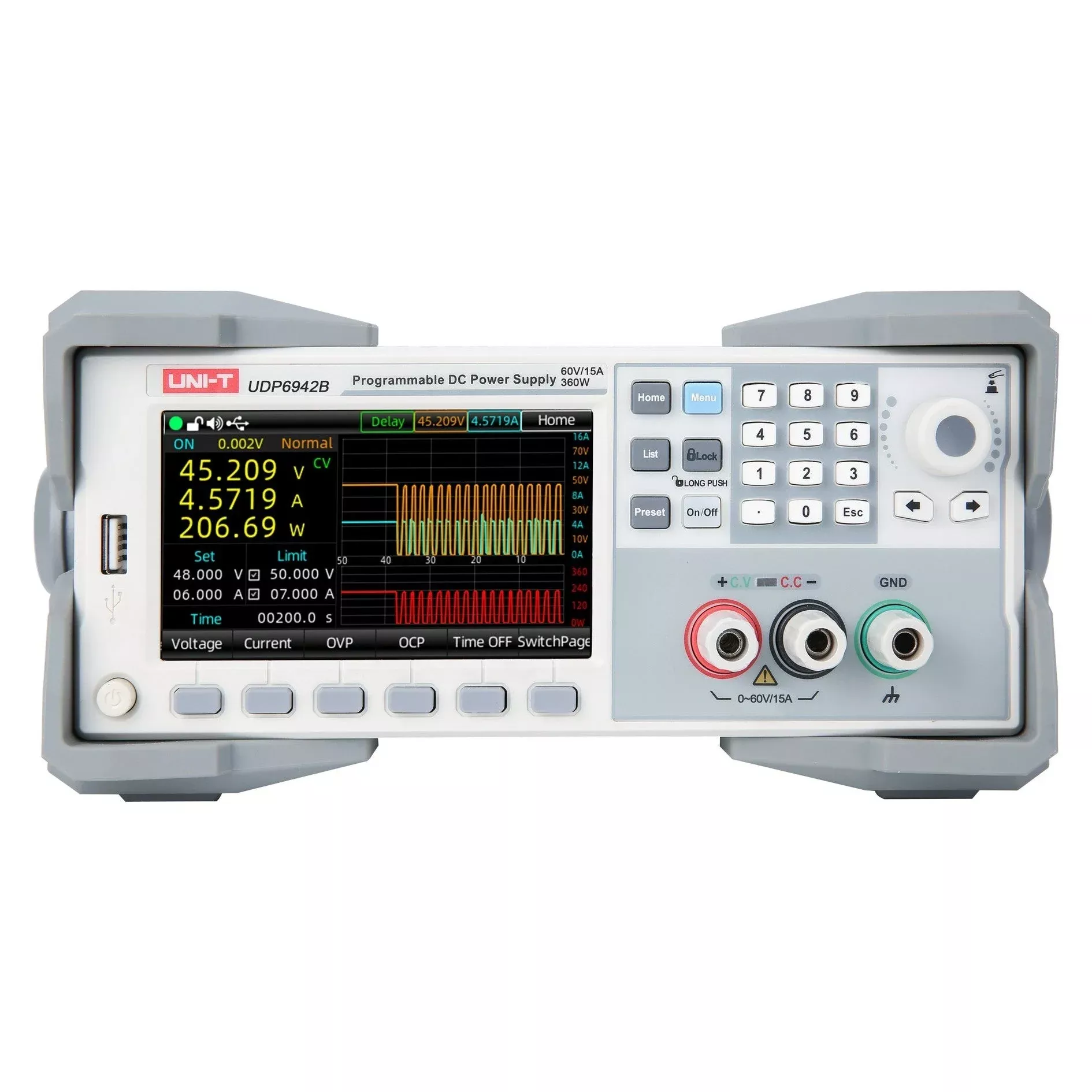 UDP6942B 360W 60V /15A Programmable DC Switching Power Supply