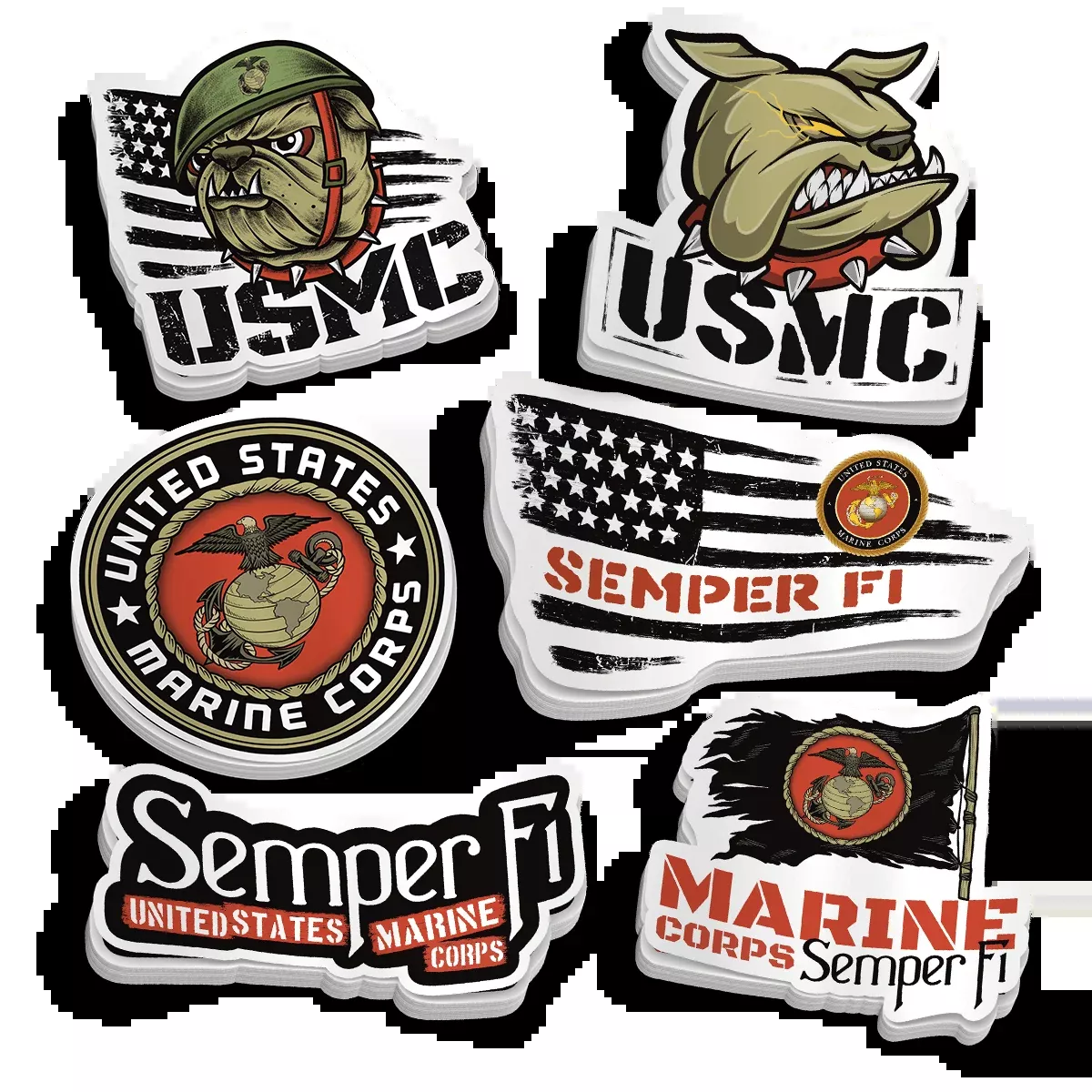 USMC Marine Corps Sticker Pack