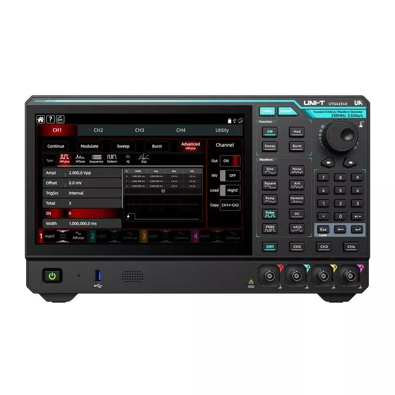 UTG4104X 100 MHz 4Ch Performance-Series Arbitrary Waveform Generator
