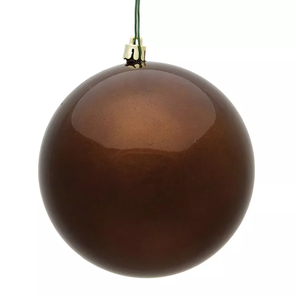Vickerman 8" Mocha Candy Ball Ornament