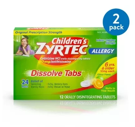 Zyrtec Children's Allergy Dissolve Tab Citrus